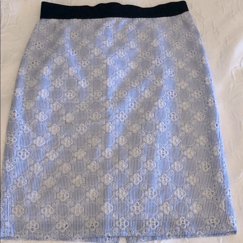 Ann Taylor patterned pencil skirt